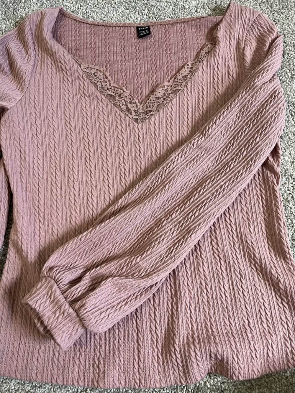 Long Sleeve Pink Top